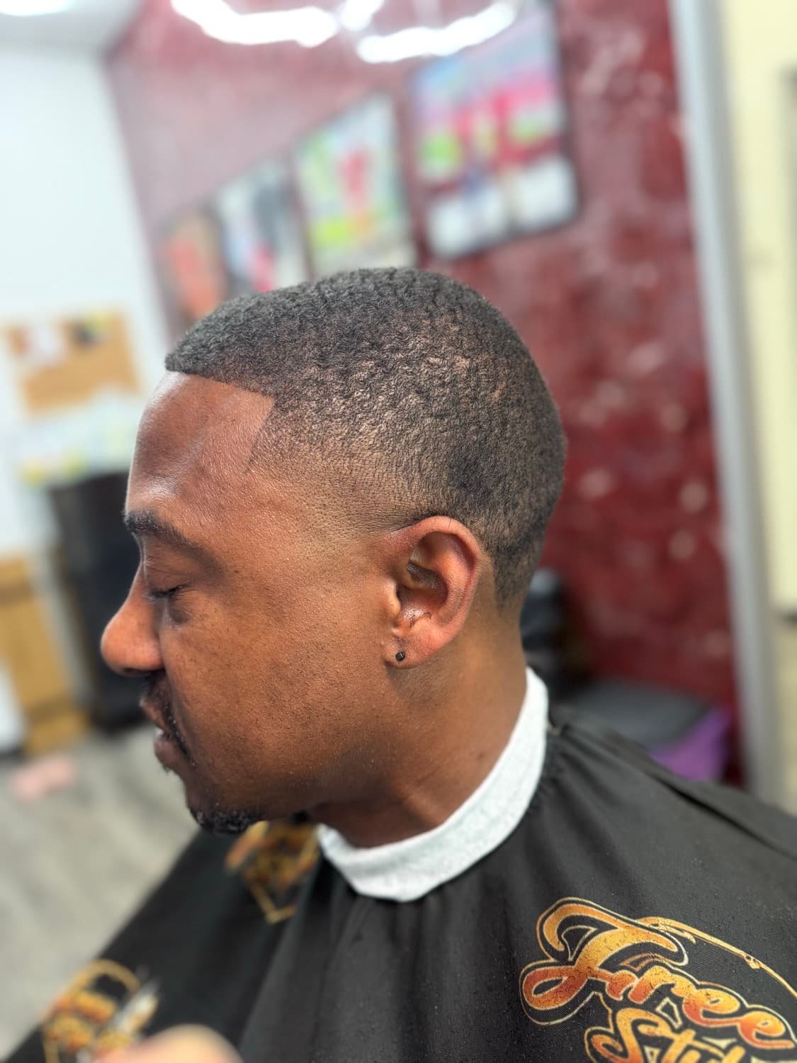 Short cut with a clean taper